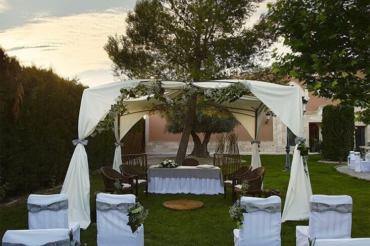 Montaje de ceremonia de boda