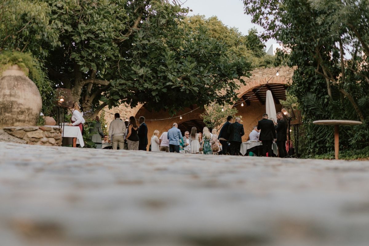 Fotografía de una boda en Can Cortada