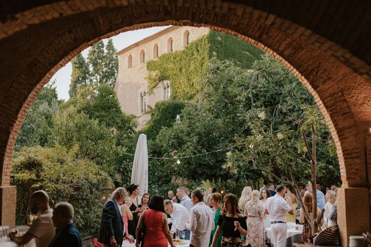 Fotografía de una boda en Can Cortada