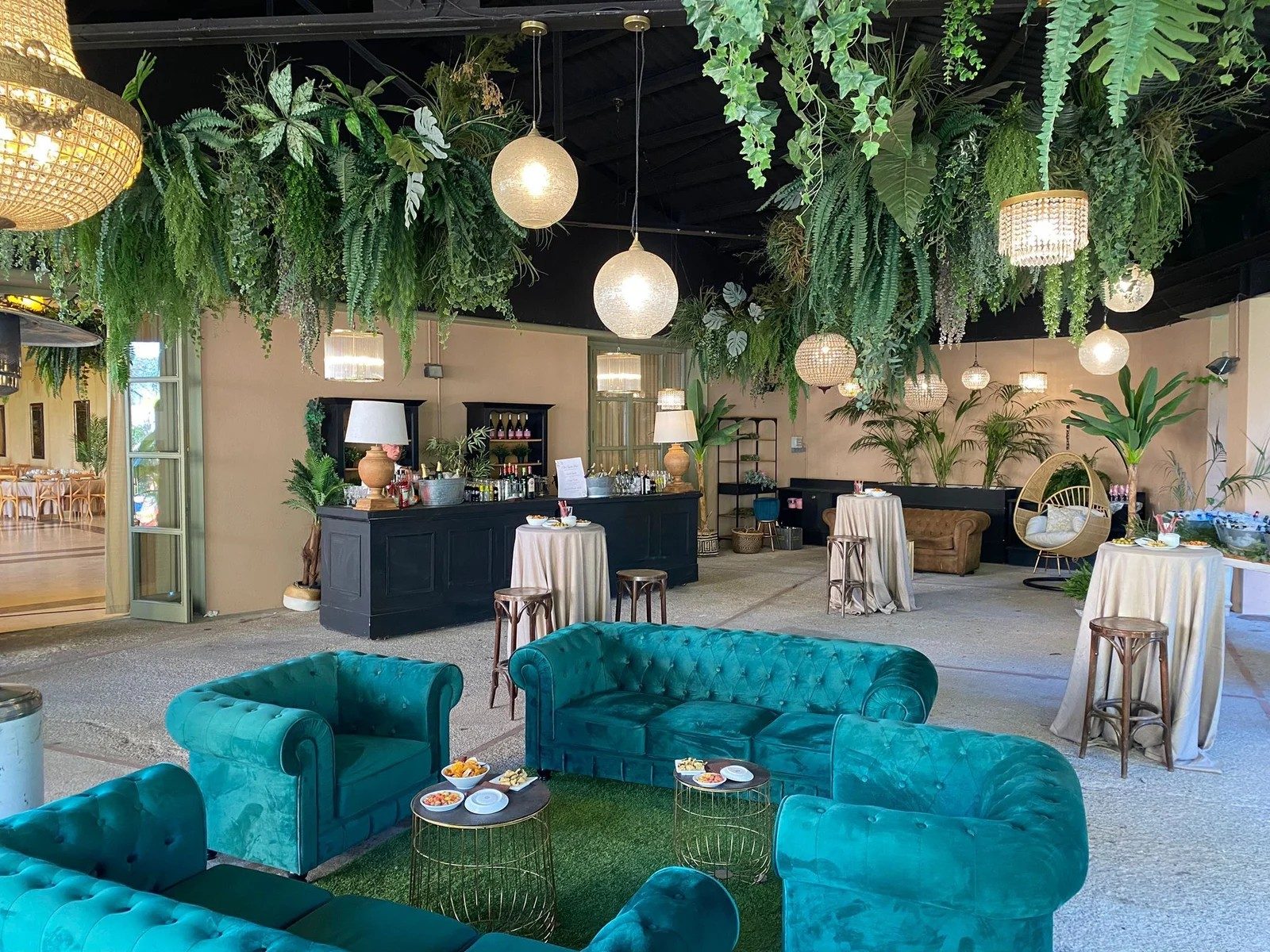 Salón Lounge con los sillones Chesterfield