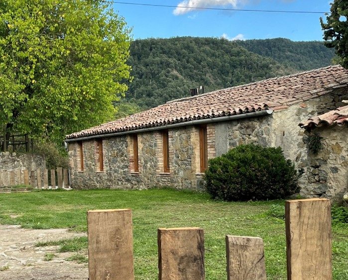 Espacio cubierto de la masía