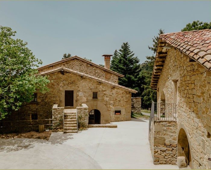 Vista de la masía