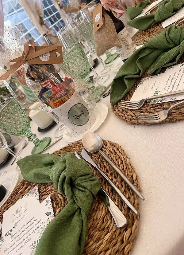 Montaje de banquete