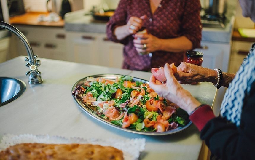 Cocina-comedor de la casa
