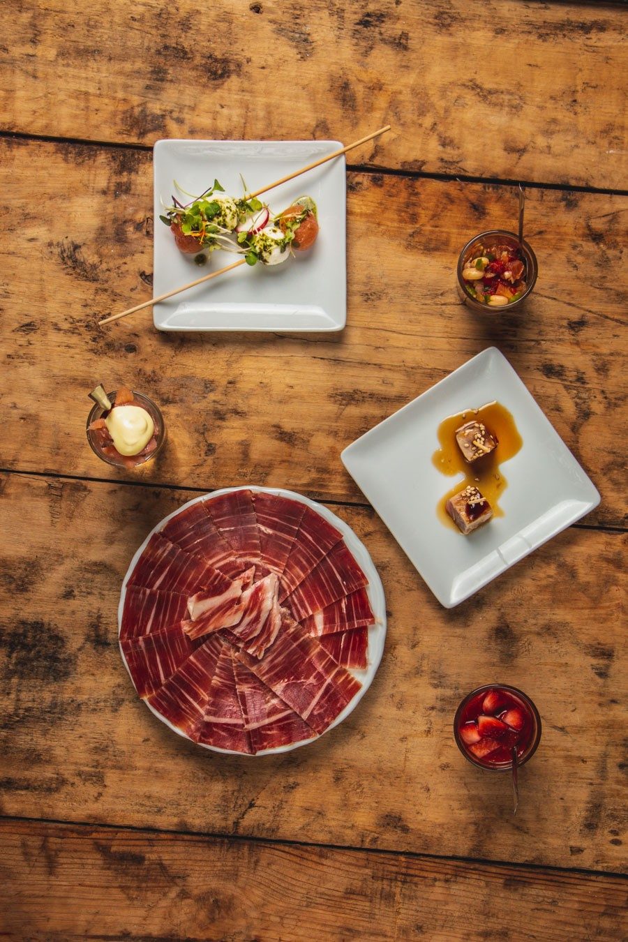 Montaje del aperitivo