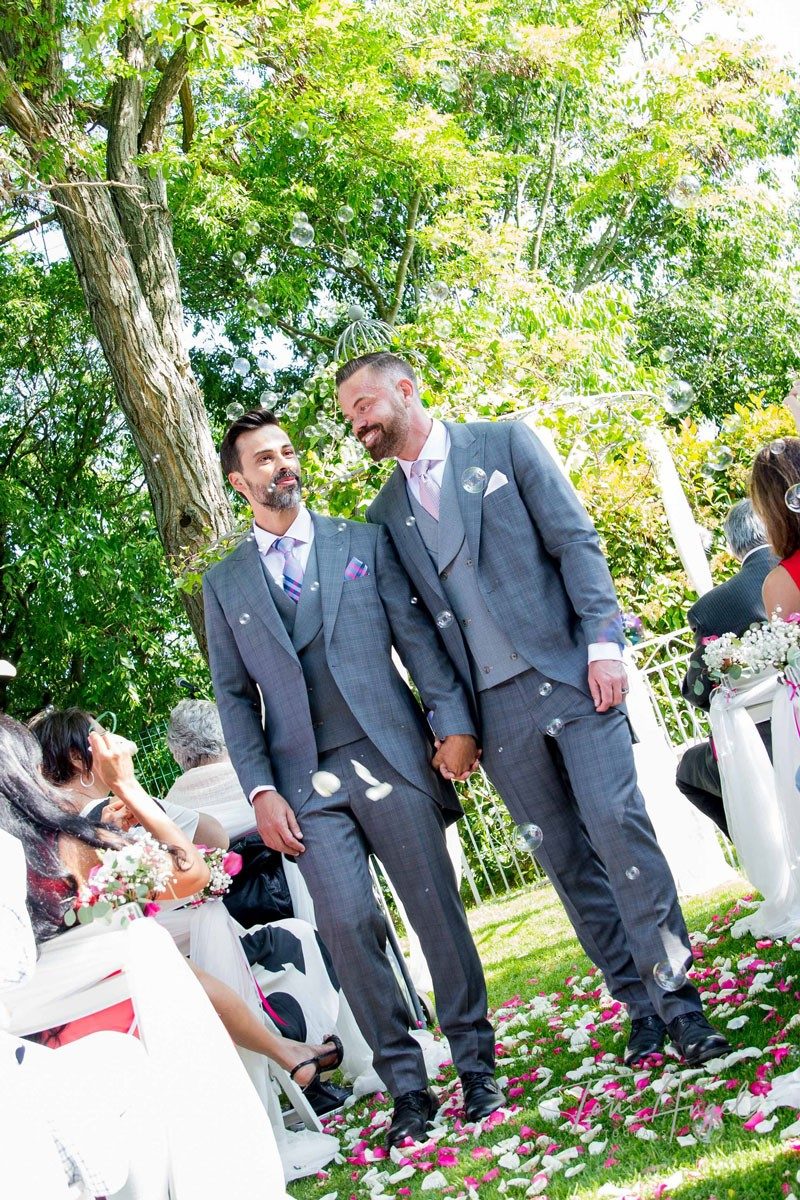 Boda civil en la finca