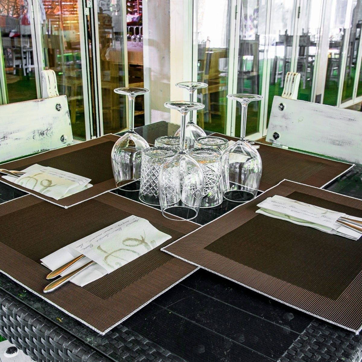 Jardines de la Brasería, restaurante de la finca
