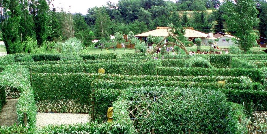 Exteriores: zona ajardinada y bosque artístico