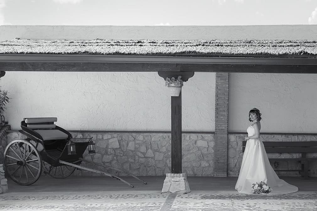 Uno de los porches de la finca