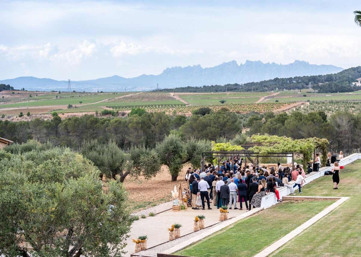 Ceremonia de boda en la finca