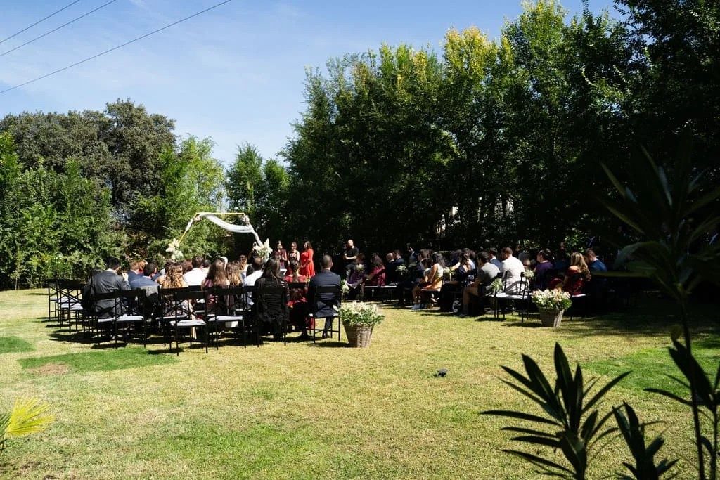Espacios exteriores: jardín para boda civil