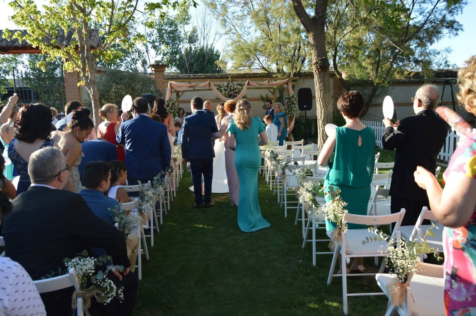 Boda civil en la finca