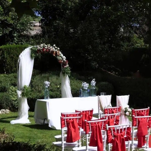 Montaje de boda en la finca