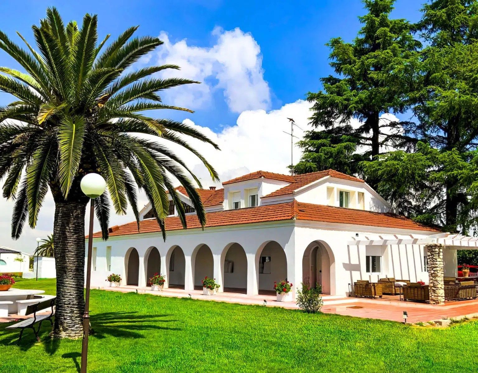 Vista de la finca
