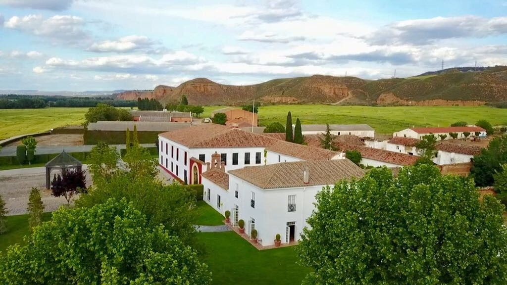 Vista aérea de la finca