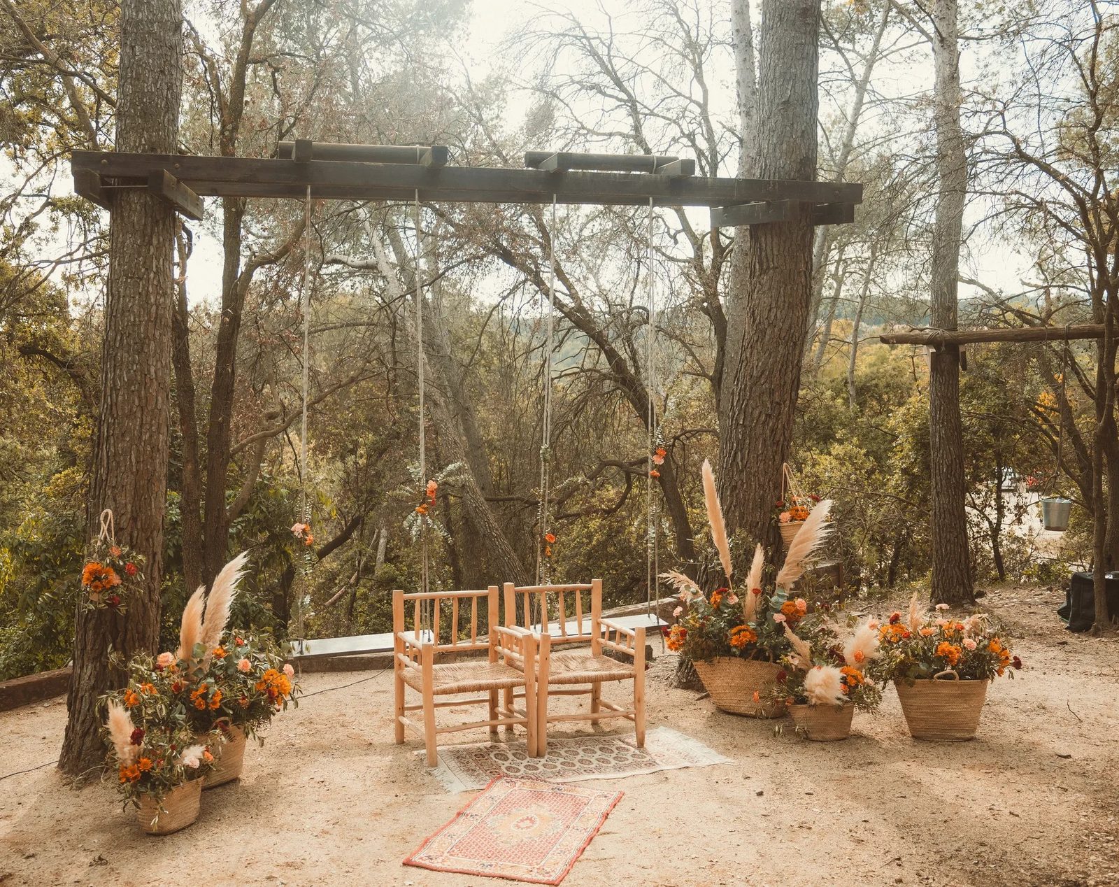 El bosque: zona de bosque de la finca donde se puede celebrar la ceremonia civil