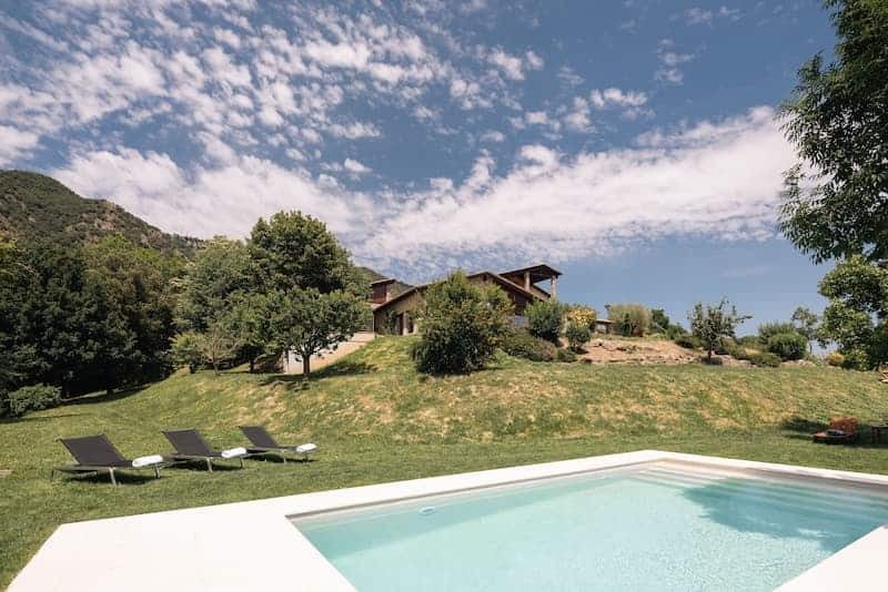 La piscina de la finca