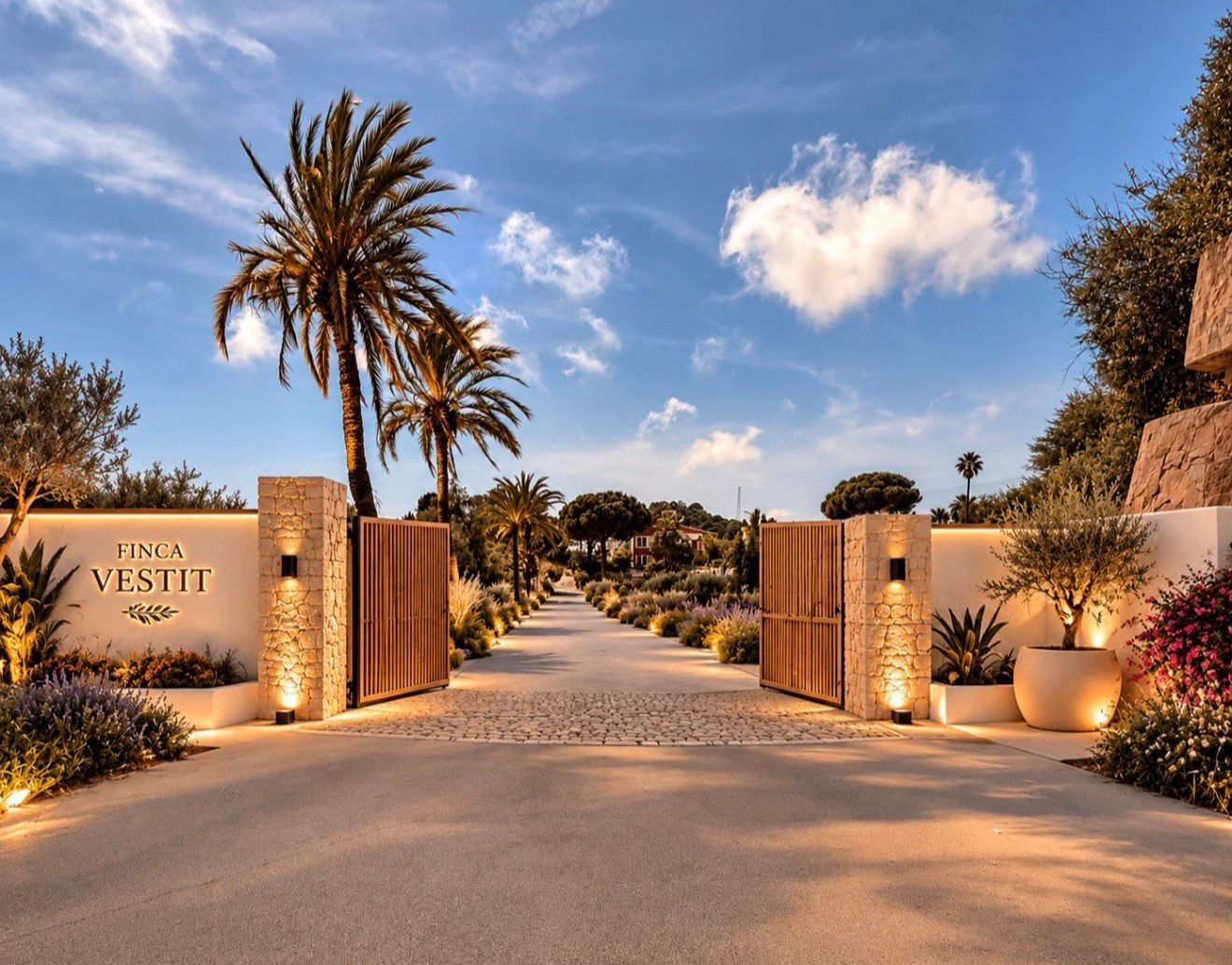Entrada de la finca