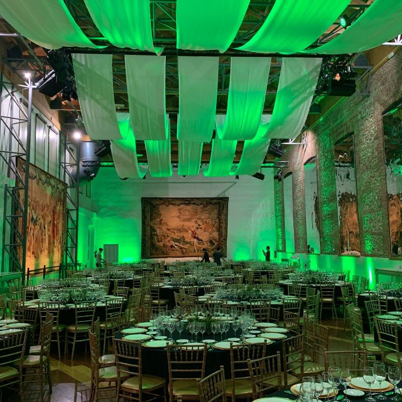 Banquete montado en la Sala Goya