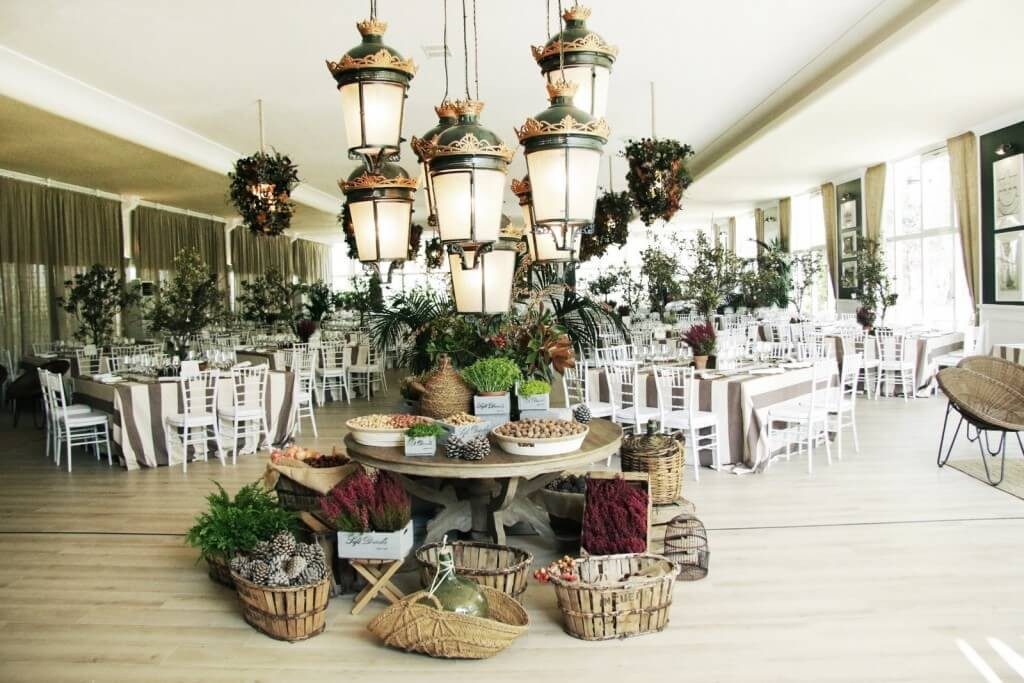 Salón interior de la finca